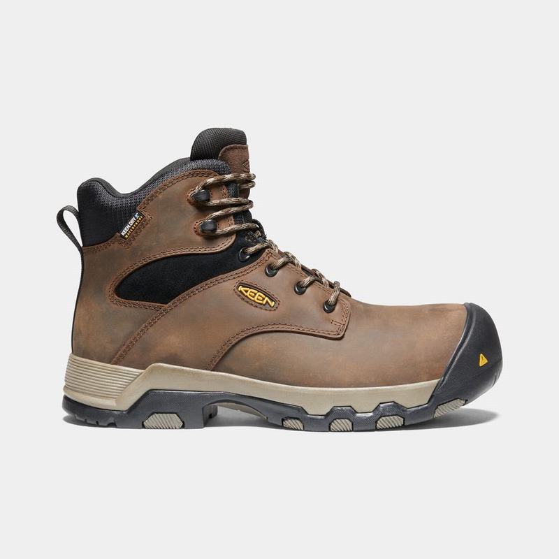 Keen Rockford 6" Waterproof Composite Toe - Erkek Iş Botu - Kahverengi/Siyah - Turkey (435810BTZ)